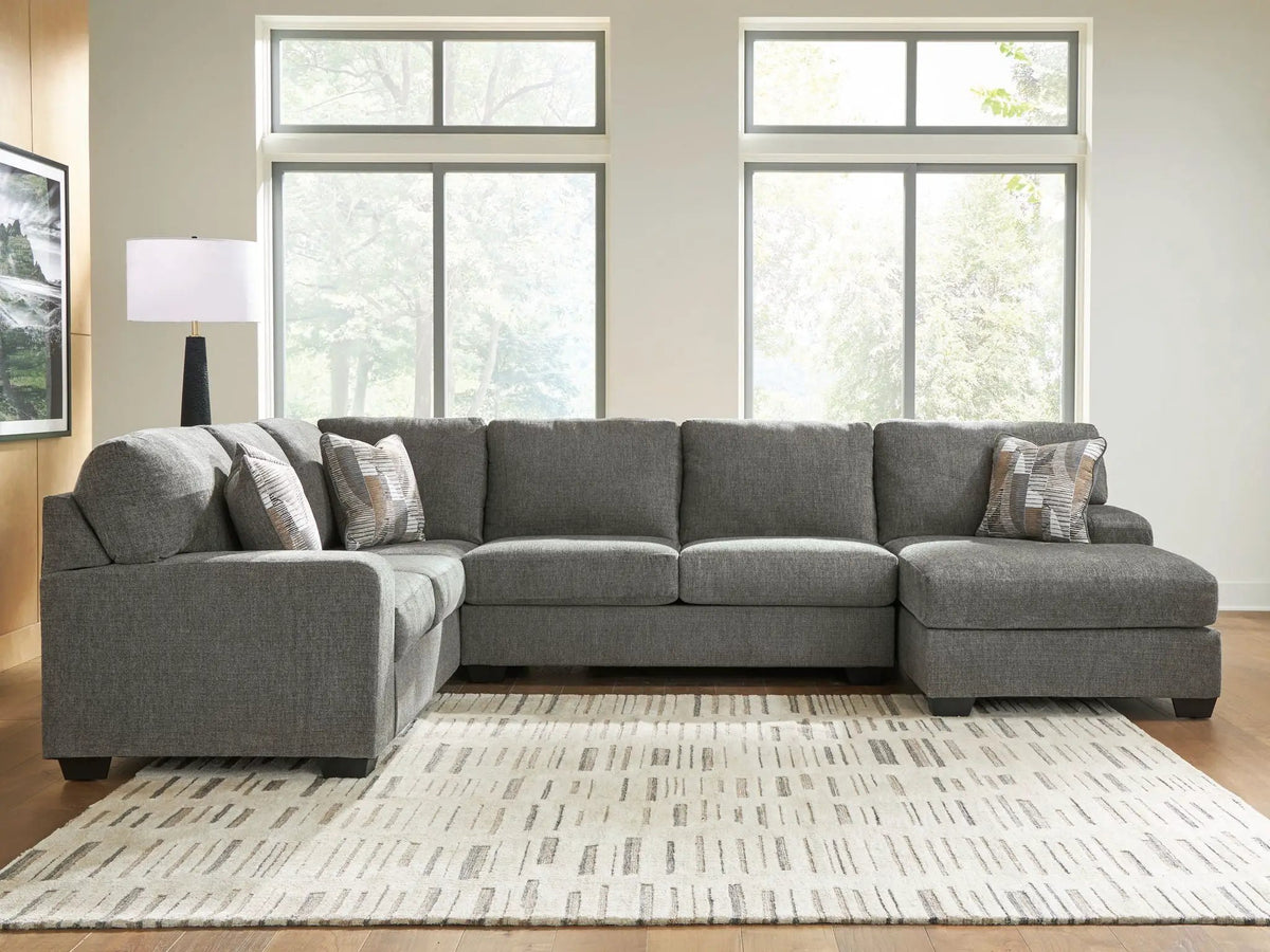 Clarington Sectional | Classic Comfort | Modern Design | 141 Inch Length