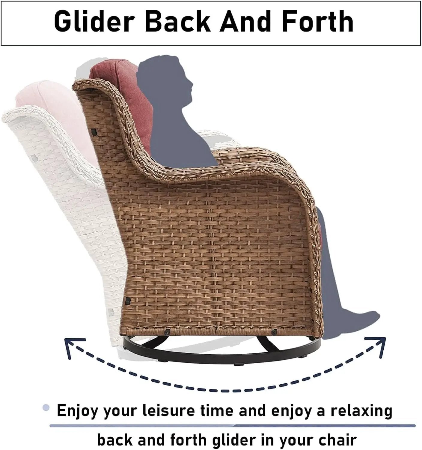 11 Piece Outdoor Furniture Set with Swivel Rocker Chairs from PriceLows™