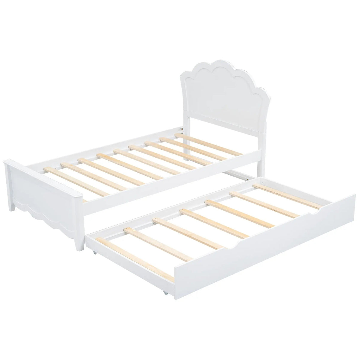 Platform Bed | Solid Pine | Headboard | Footboard | Twin Trundle