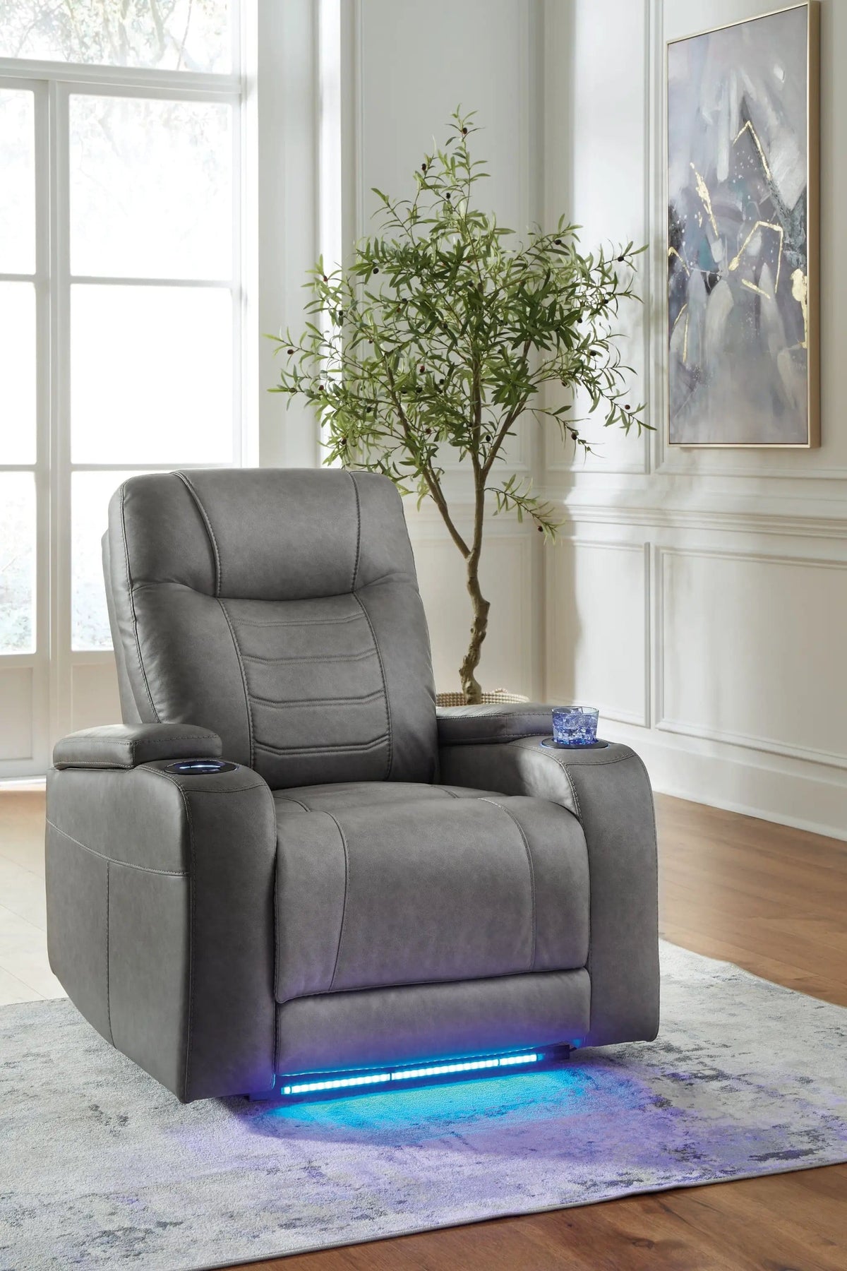 Schooner Rocks Power Recliner / Adj Headrest Reclining Chair | 2 Pieces | Living Room Furniture | Living Room