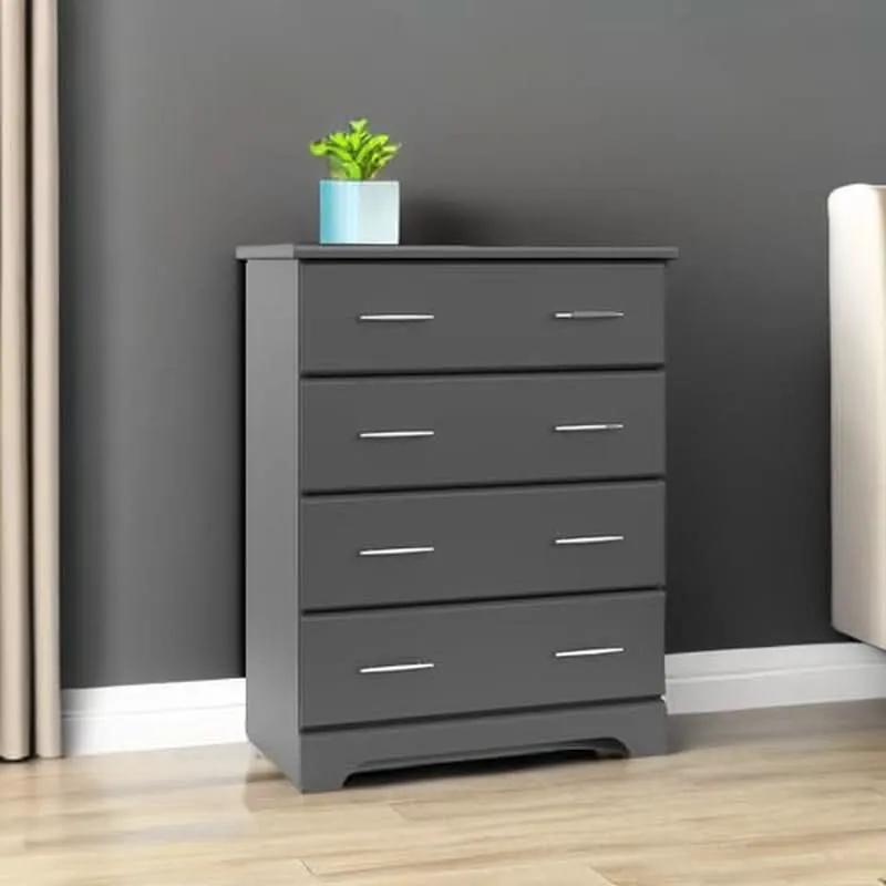 Brookside 4 Drawer Dresser Gray Greenguard Gold Certified from PriceLows™