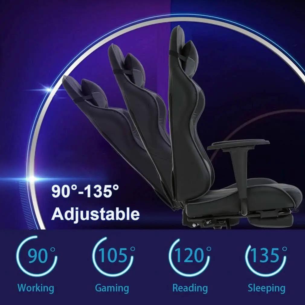 High Back Ergonomic Office Chair With Lumbar Support Grey from PriceLows™