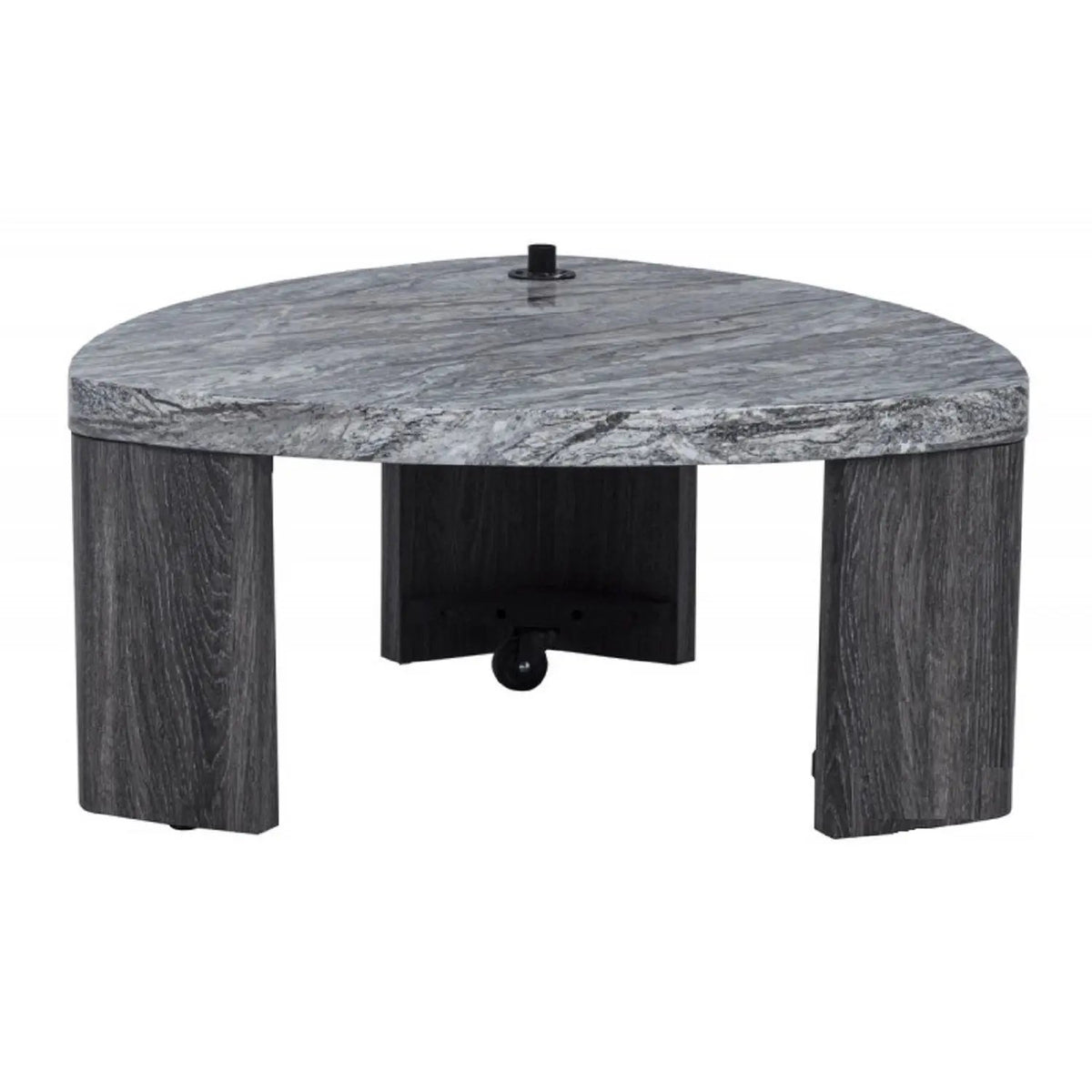 Triangle Nesting Coffee Table Set | Faux Marble | Gray | Set Of 2