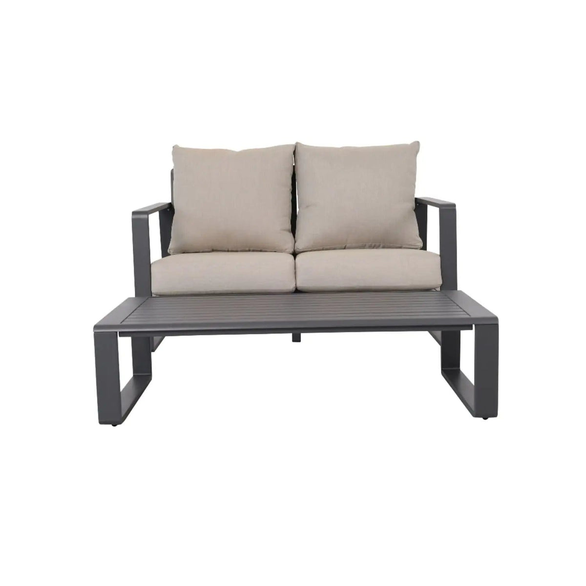 Sofa With Rectangular Coffee Table 2 Piece Outdoor Set | 2 Pieces | Living Room Furniture | Living Room