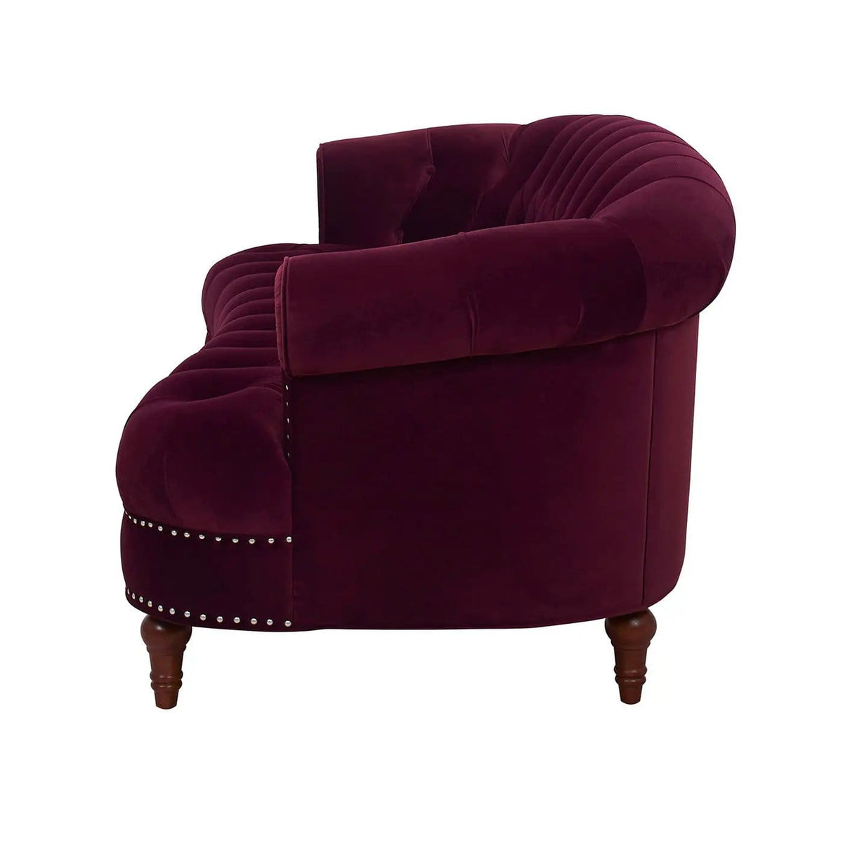 La Rosa Victorian Chesterfield Tufted Sofa | 3 Pieces | Fabric & Iron | Living Room