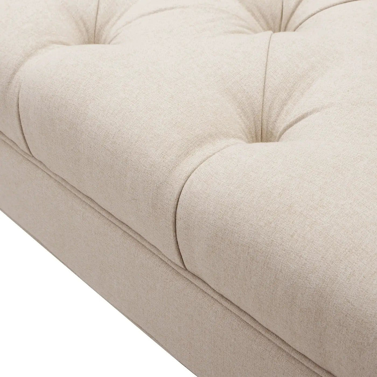 Alma Tufted Flared Arm Entryway Bench | 3 Pieces | Solid Wood | Home