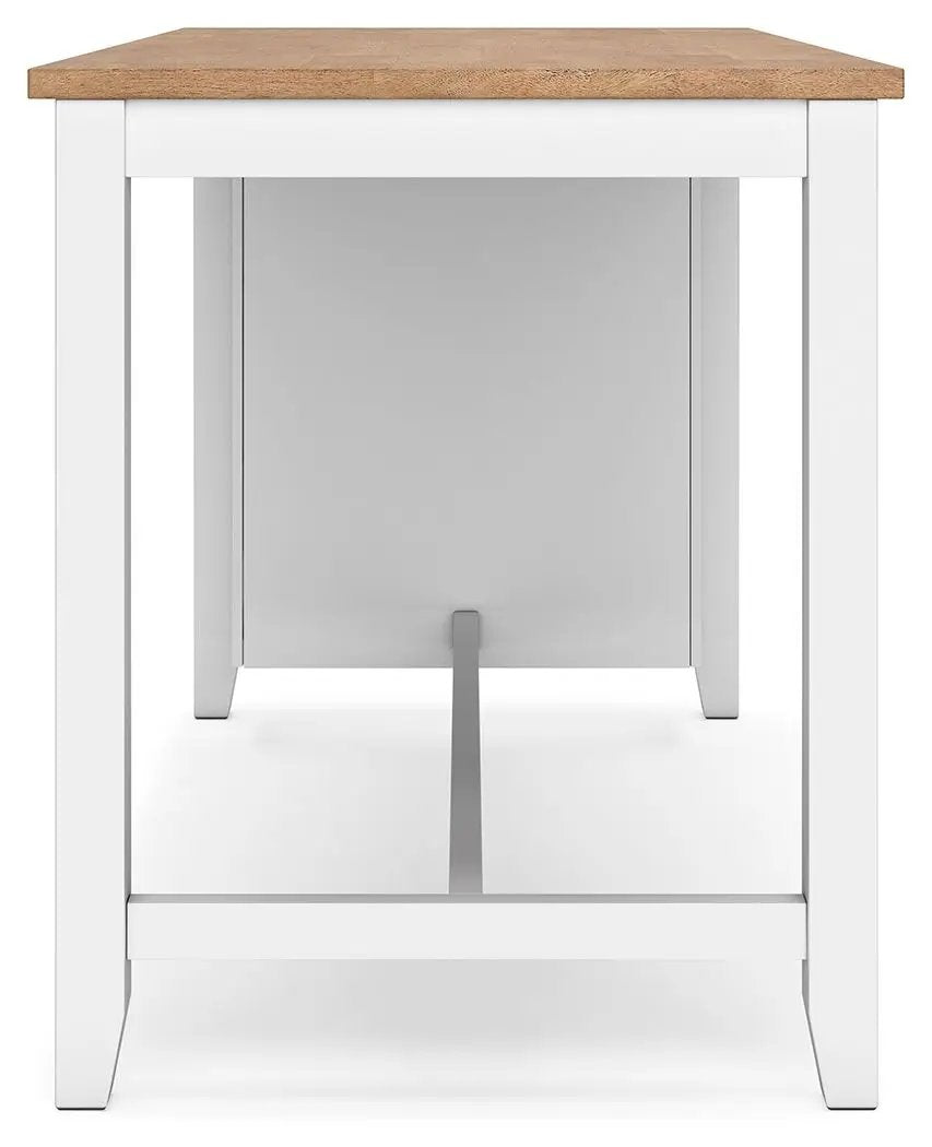 Gesthaven Counter Height Table | Rectangular Dining Room | 60 Inch Width | Natural Wood Tone