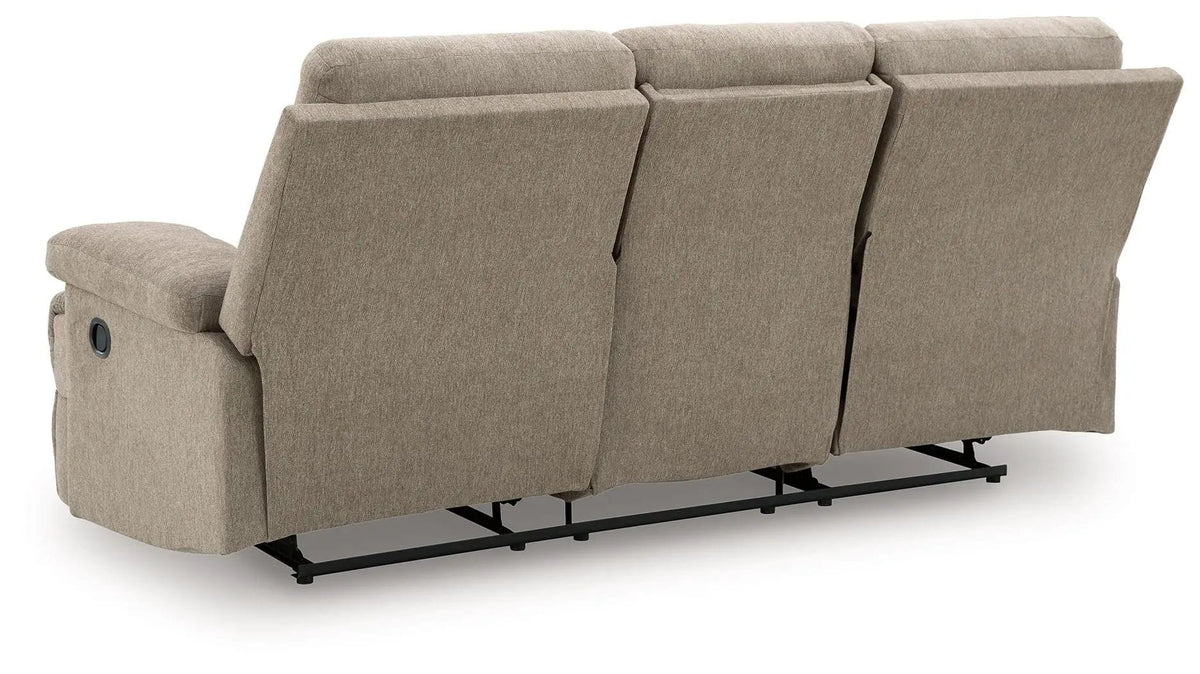 Side-Swipe Reclining Sofa With Drop Down Table | 2 Pieces | Living Room Furniture | Living Room