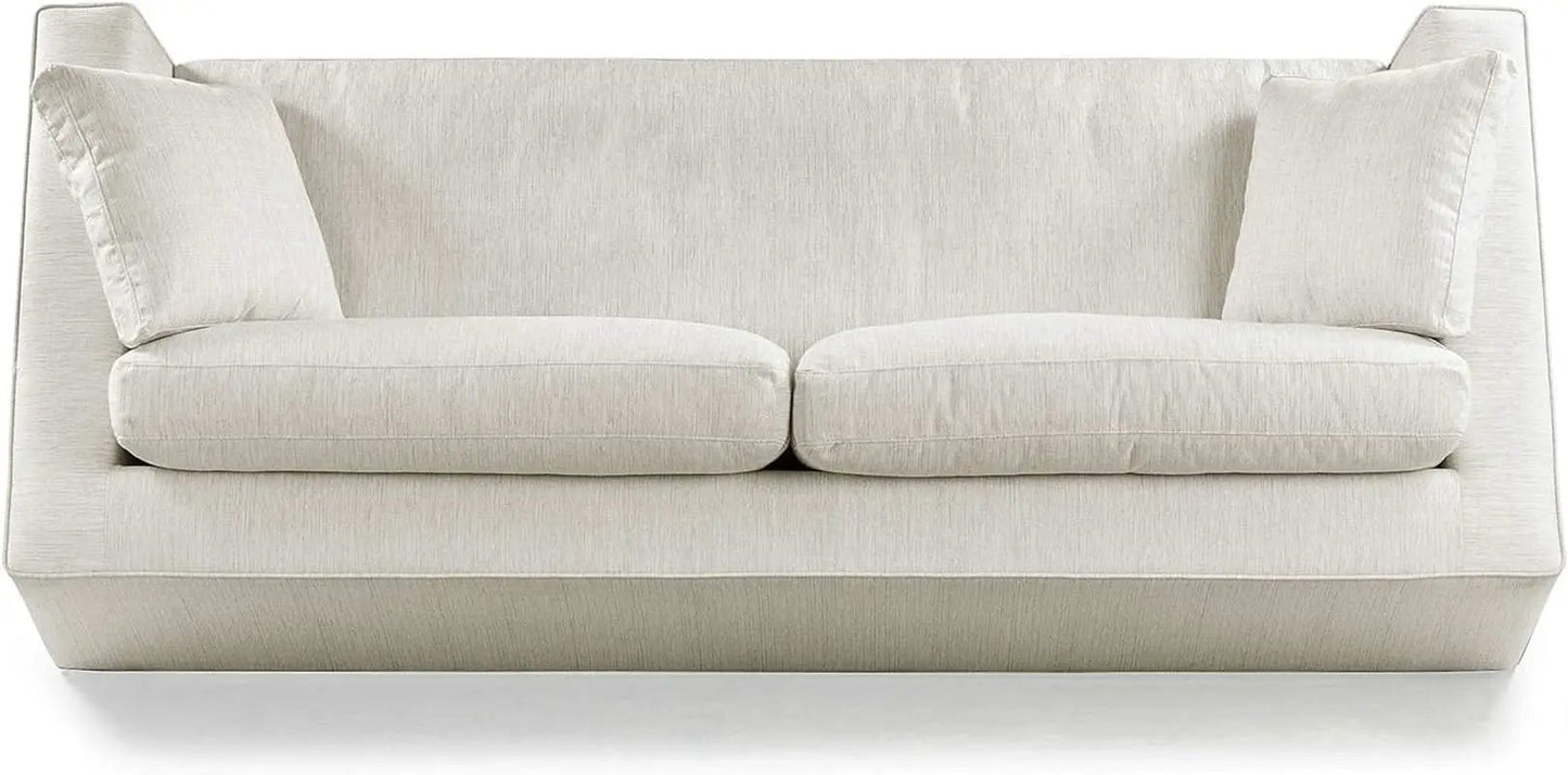 Capri Fabric Sofa Bright Ash Down Pillows Modern Living from PriceLows™