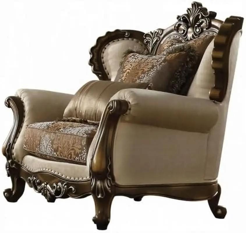4 Piece Traditional Living Room Set With 91In Sofa Loveseat Chair Coffee Table from PriceLows™