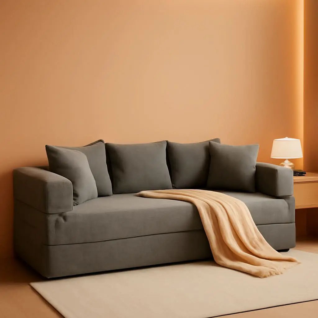 4 In 1 Convertible Folding Sofa Bed With Pillows from PriceLows™