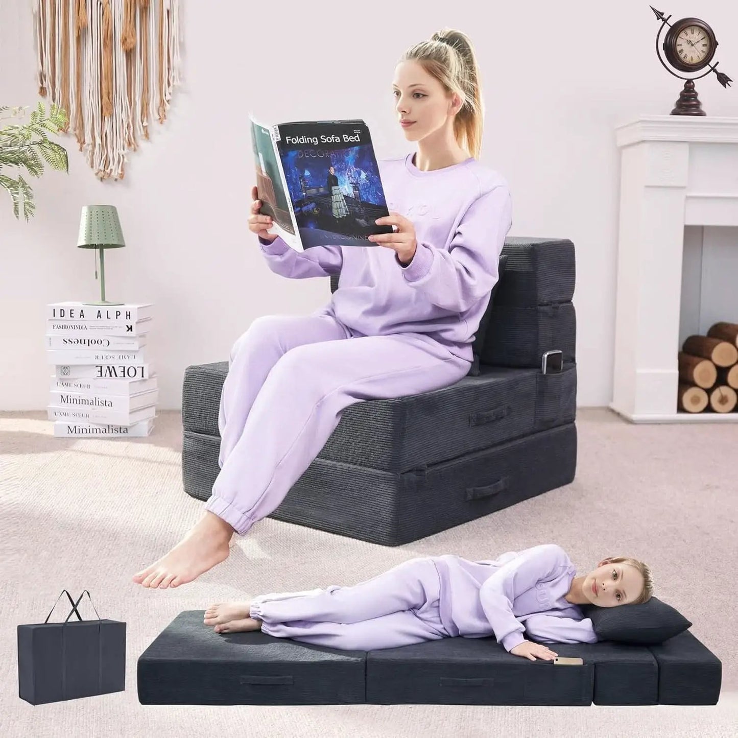 4 in 1 Folding Sofa Bed with Memory Foam Comfort from PriceLows™