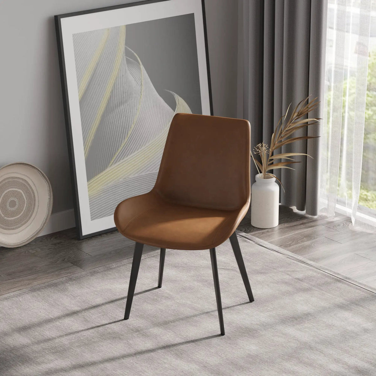 Modern Dining Chairs | Set Of 2 | Metal Legs | Ergonomic Design