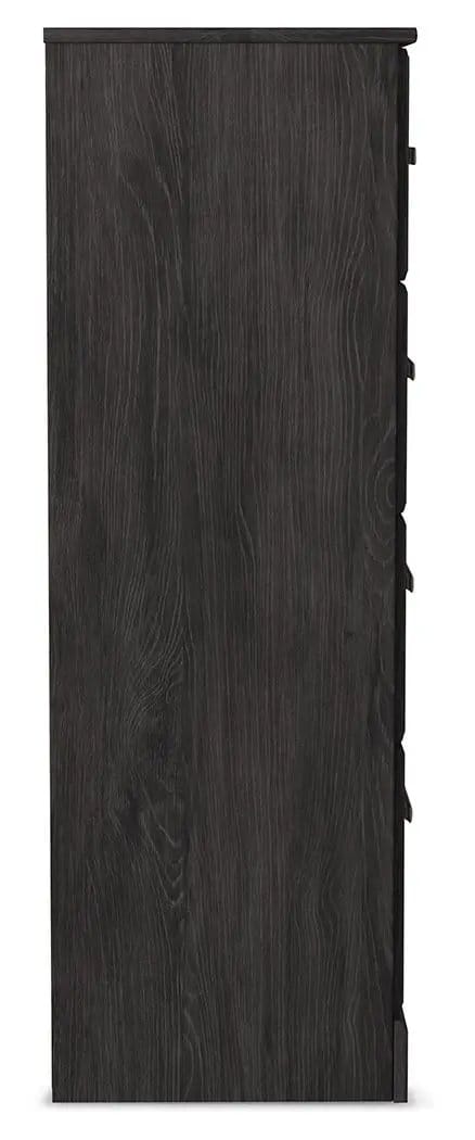 Belachime Four Drawer Chest | 30.24 x 15.59 x 46.34 in | Engineered Wood & Mdf | Charcoal