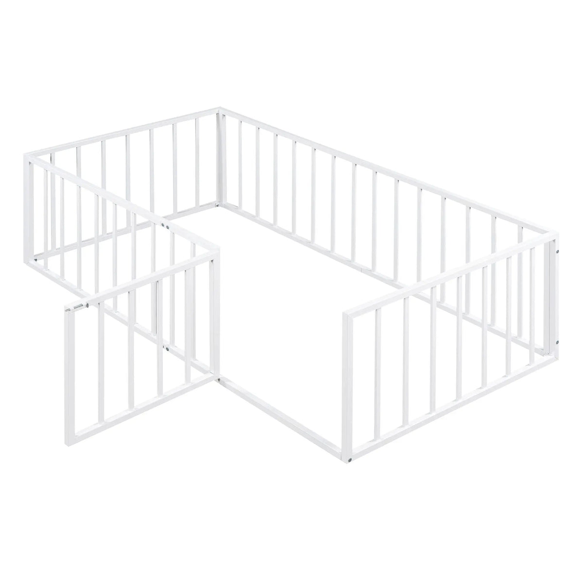 Metal Floor Bed Frame | Raised Fence Gate | Low Platform Design