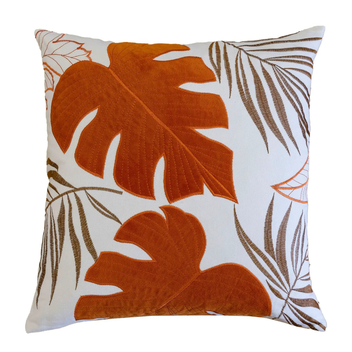 Autumn Leaf Accent Pillow | 20X20 Inches | Hidden Zipper | Optional Insert
