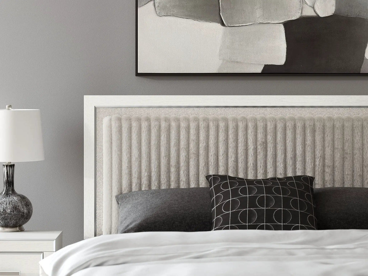 Zuraleus Upholstered Panel Platform Storage Bed | 4 Pieces | Bedroom Furniture | Bedroom