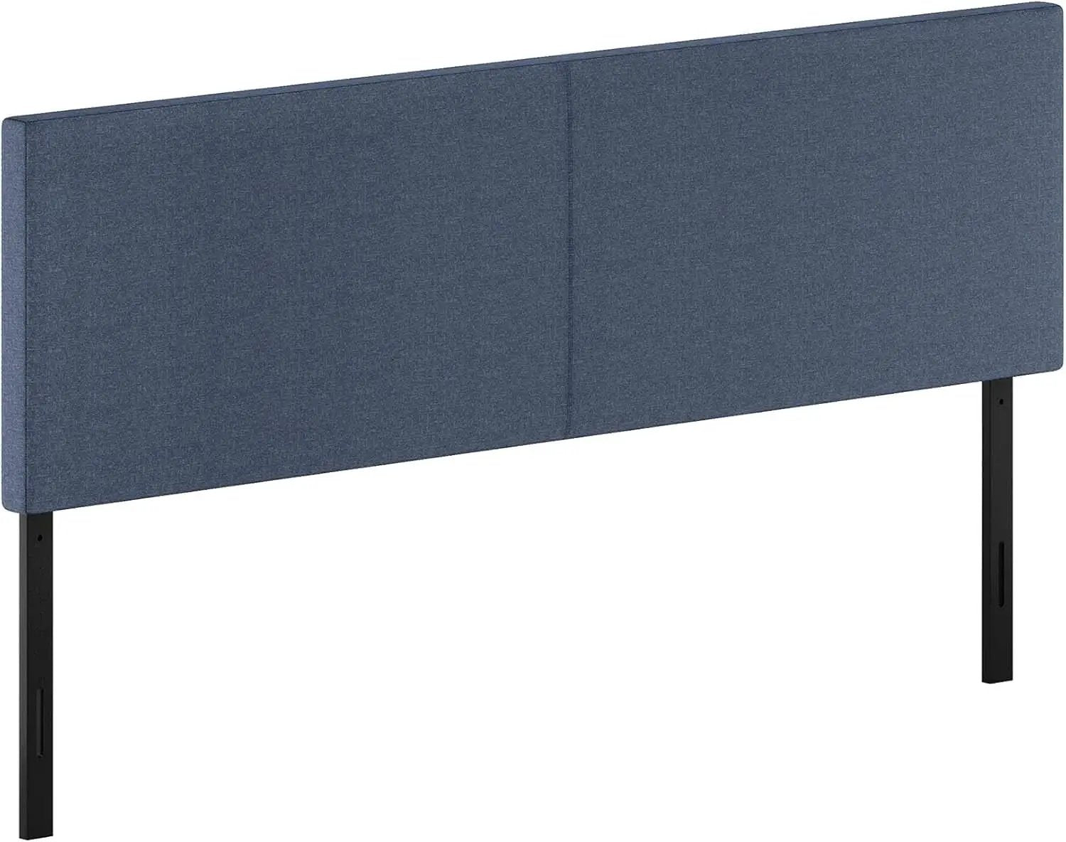 Stylish King Size Upholstered Headboard in Denim from PriceLows™