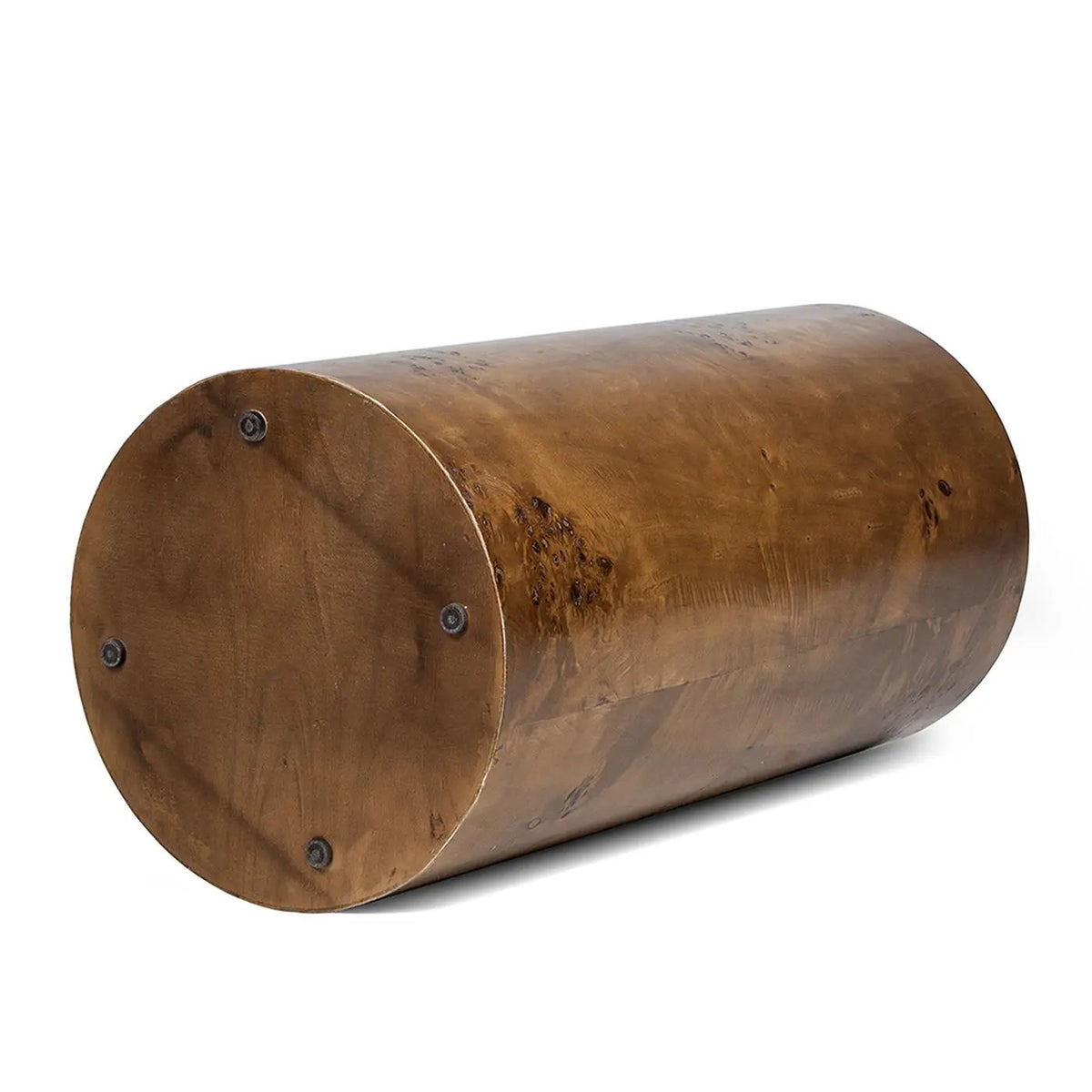 Nebula Pillar Side Table | Burl Wood Veneer | 29.5 Inch Height | Side Table Or Plinth
