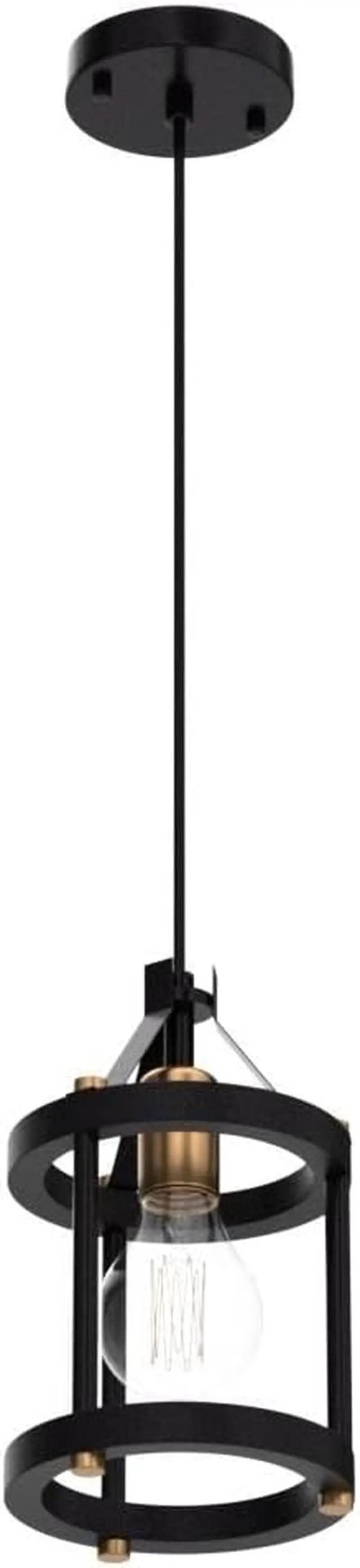 Black Farmhouse Pendant Lights With Adjustable Cords from PriceLows™