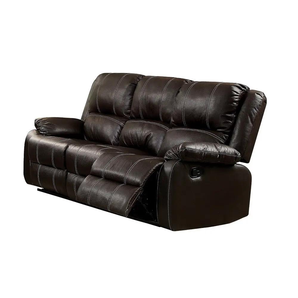 Zuriel Recliner Sofa | Synthetic Upholstery | Smooth Reclining Mechanism | Tight Back Support