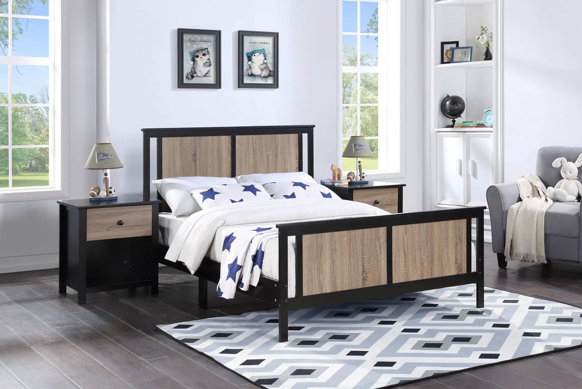 Connelly Twin Panel Bed | Split Panel Headboard | Reversible Back Panel | Traditional Heritage Design