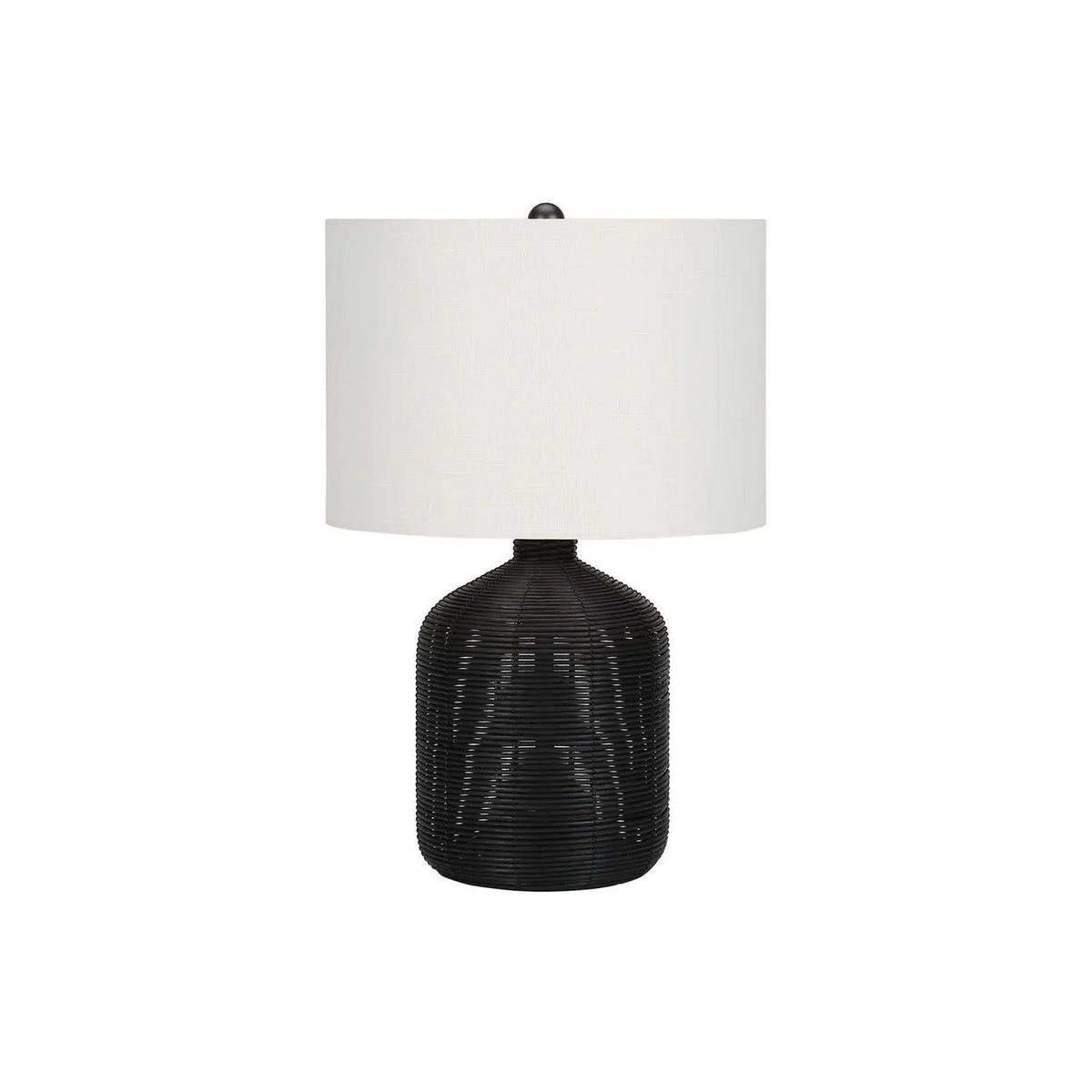 Rattan Table Lamp | Textured Rattan Base | 22.5 Inch Height | 3-Way Dimmable Lighting