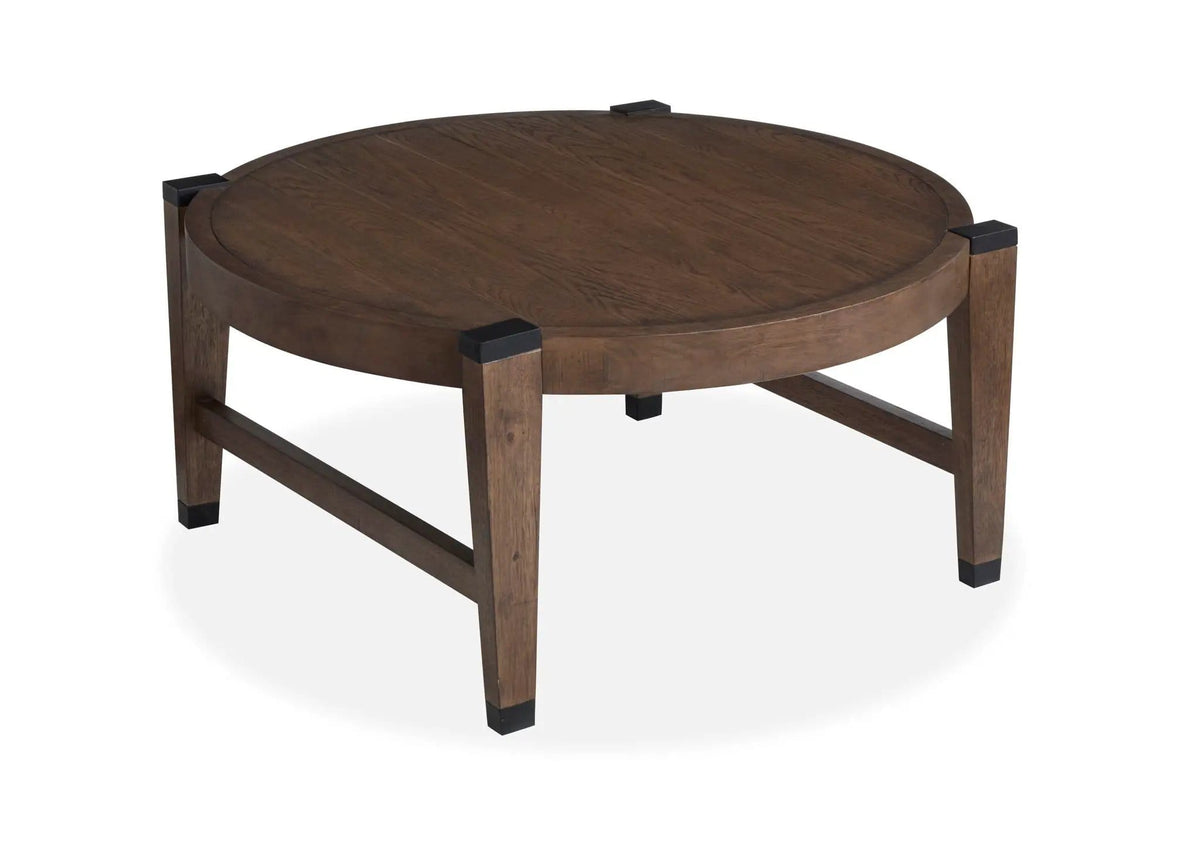 Kaysen Round Table | 2 Pieces | Oak Veneer | Living Room