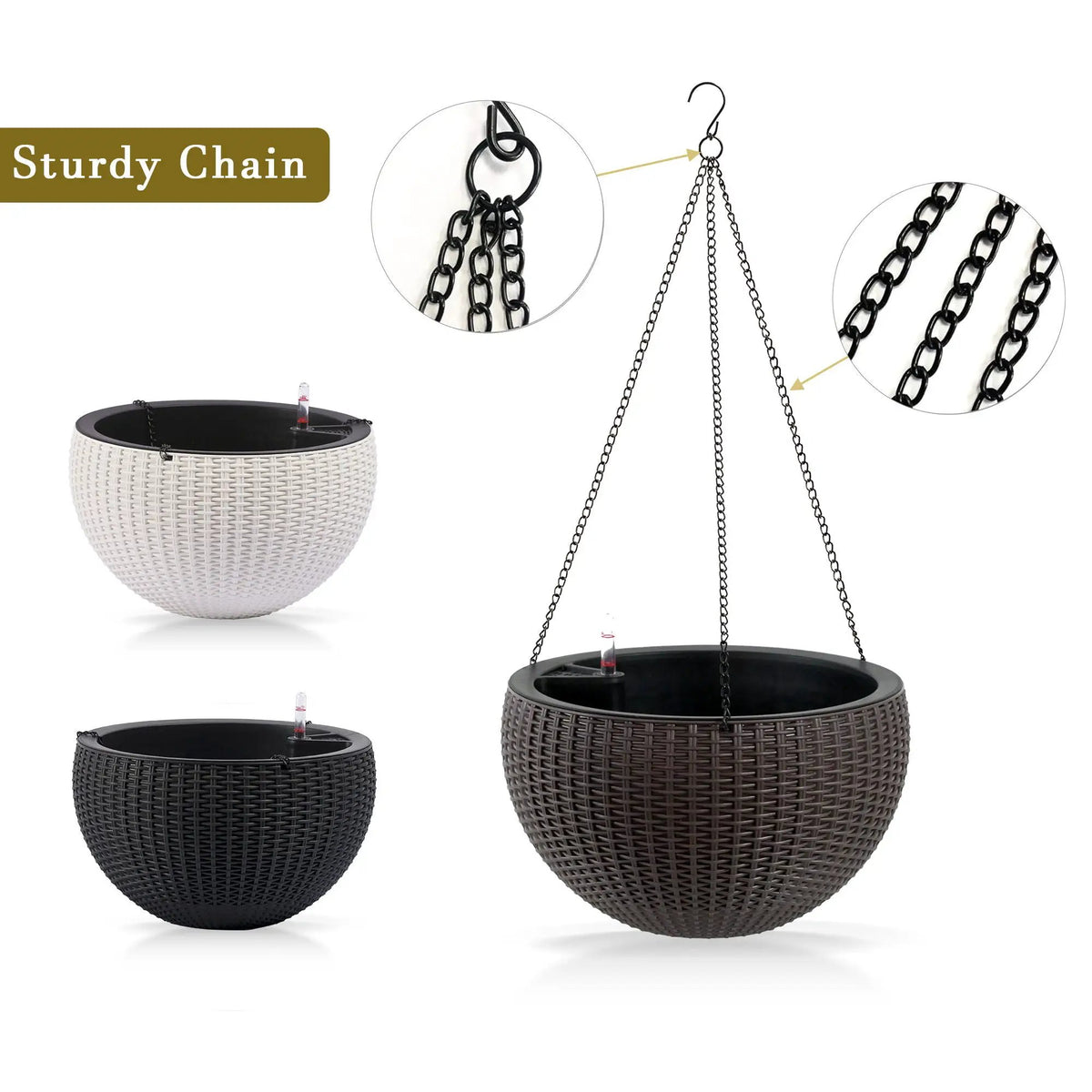 Hanging Planter | Self Watering | Breathable Design | Large Capacity