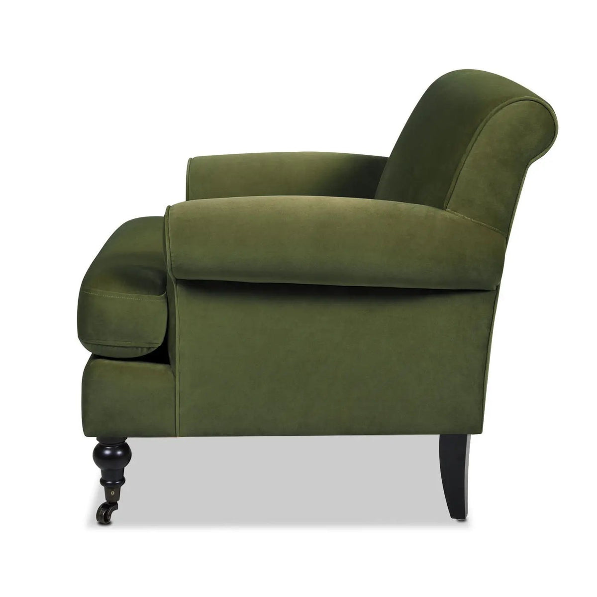 Alana Lawson Accent Arm Chair | Casters | Kiln-Dried Solid Wood Frame | Artisan Crafted
