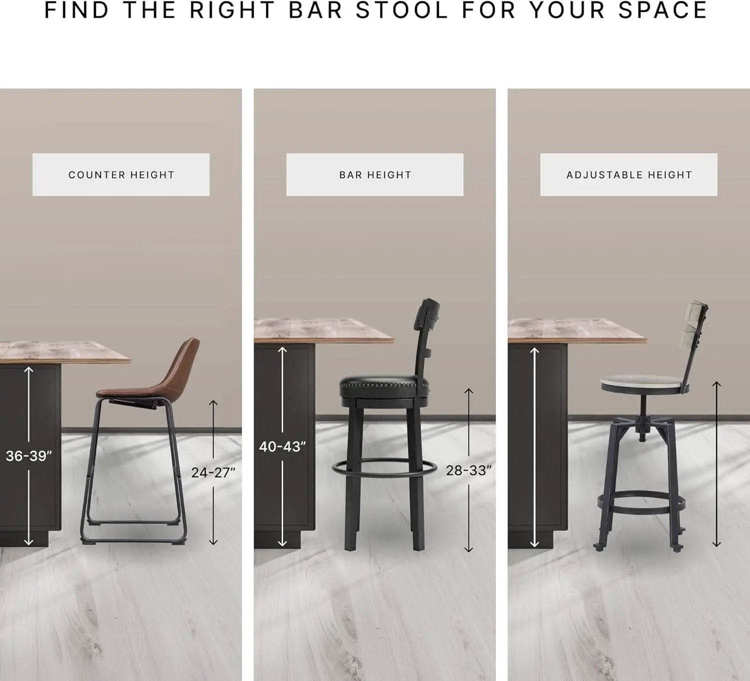 5 Piece Engineered Wood Counter Height Dining Set Gray from PriceLows™