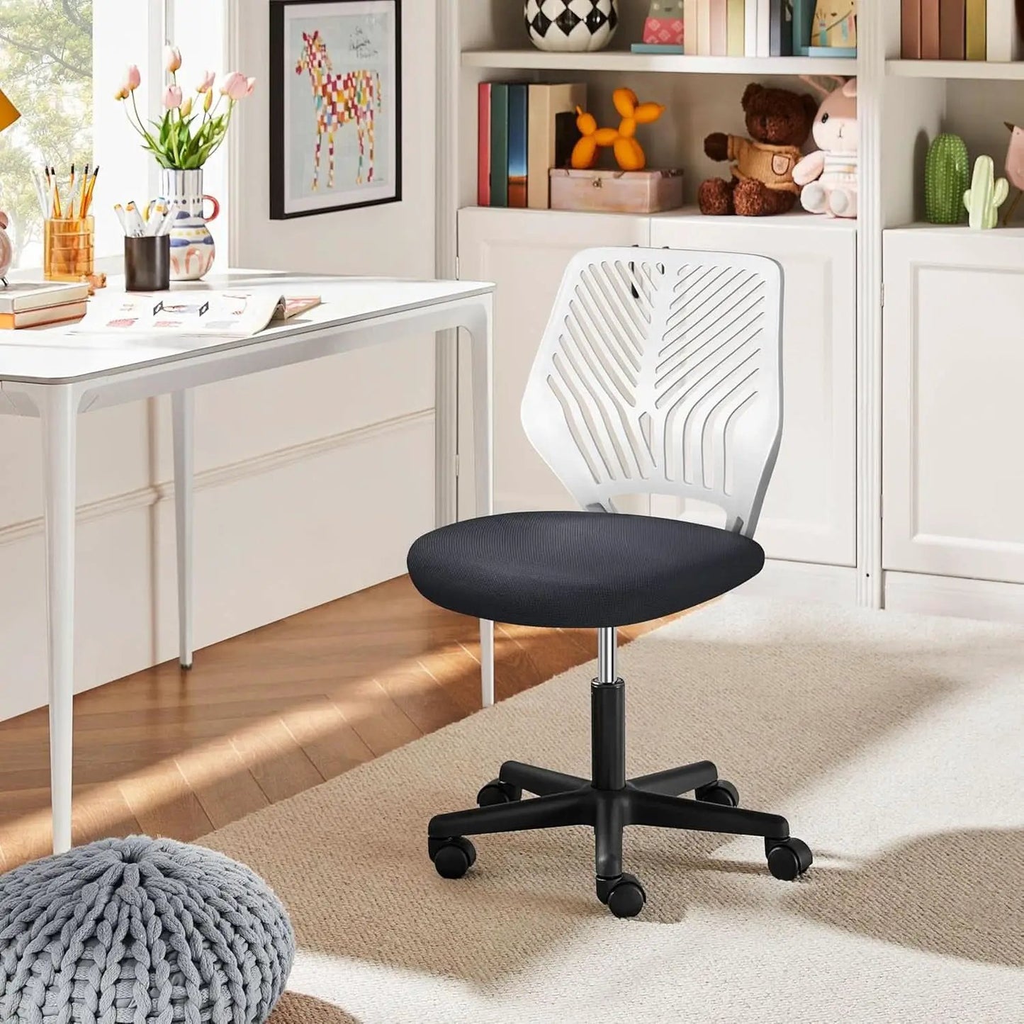 Dark Gray Ergonomic Adjustable Desk Chair Lumbar Support from PriceLows™