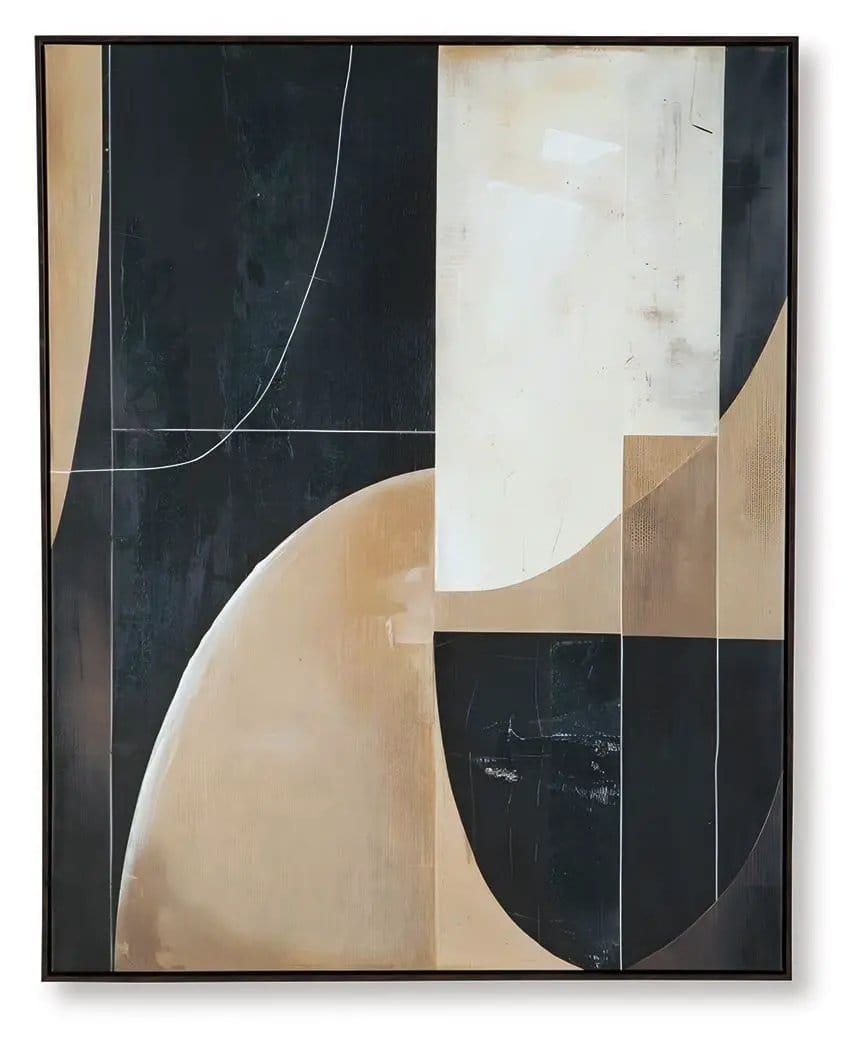 Ewanford Wall Art | 40 x 1.38 x 49.63 in | Home Furniture | Black / Brown / Tan