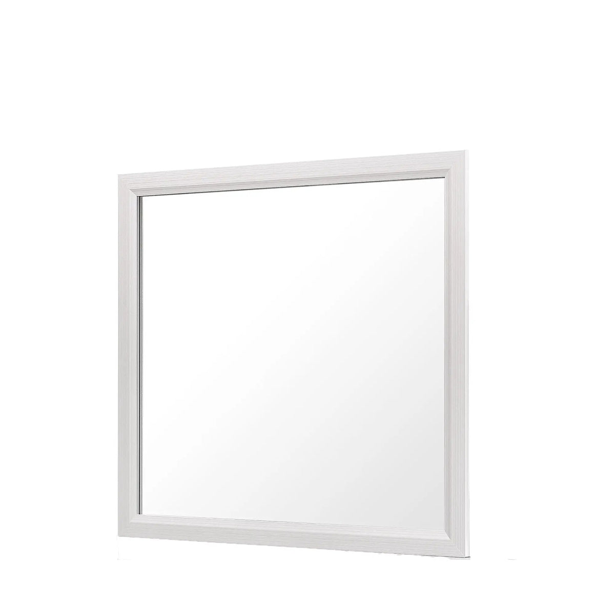 Mirage Dresser Mirror | Attachable To Dresser | Wood Trim | 39 Inch Width