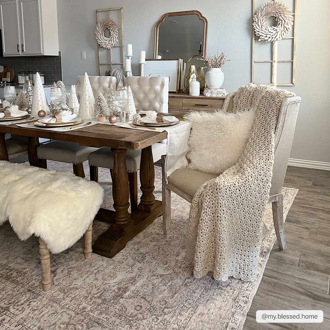 Cream Holi-2301 Washable Area Rug from PriceLows™