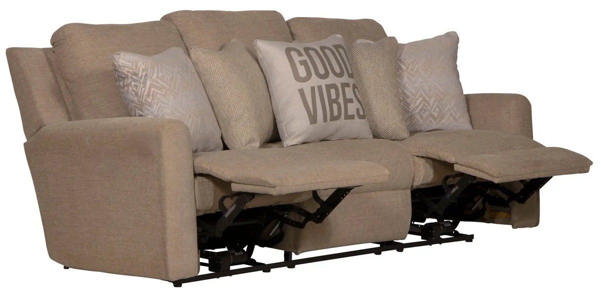Calvin Reclining Sofa | 4 Pieces | Chenille & Fabric | Living Room