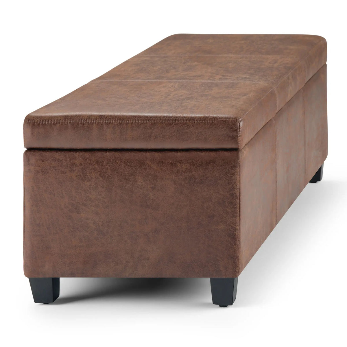 Storage Ottoman Bench | Solid Wood Frame | High Density Foam