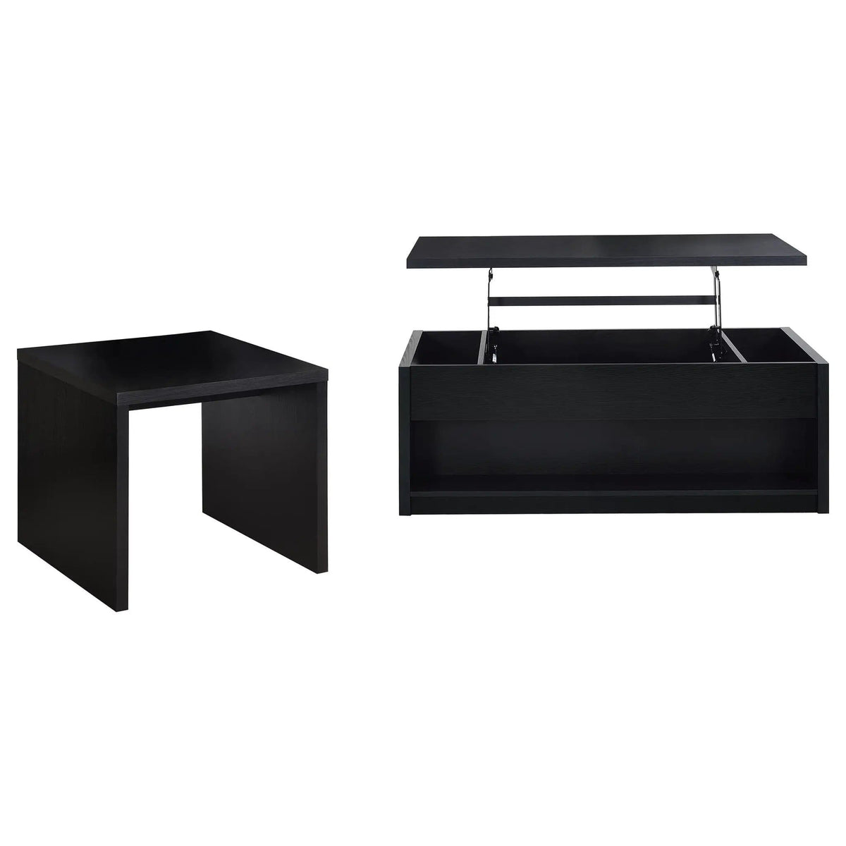 Knapp 2-piece Lift Top Coffee Table Set | 2-Piece Set | Engineered Wood & Veneer | Black