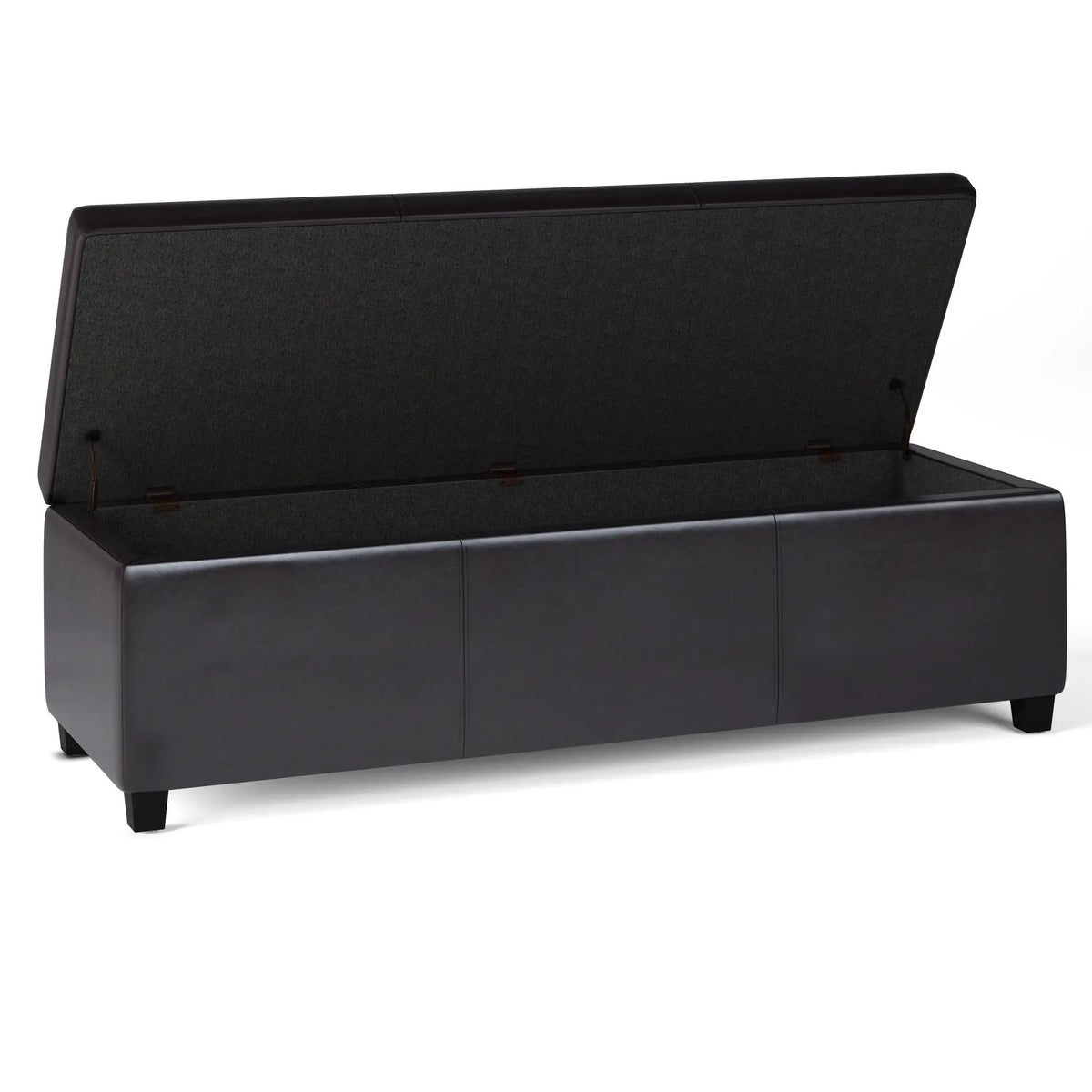 Storage Ottoman Bench | Solid Wood Frame | High Density Foam
