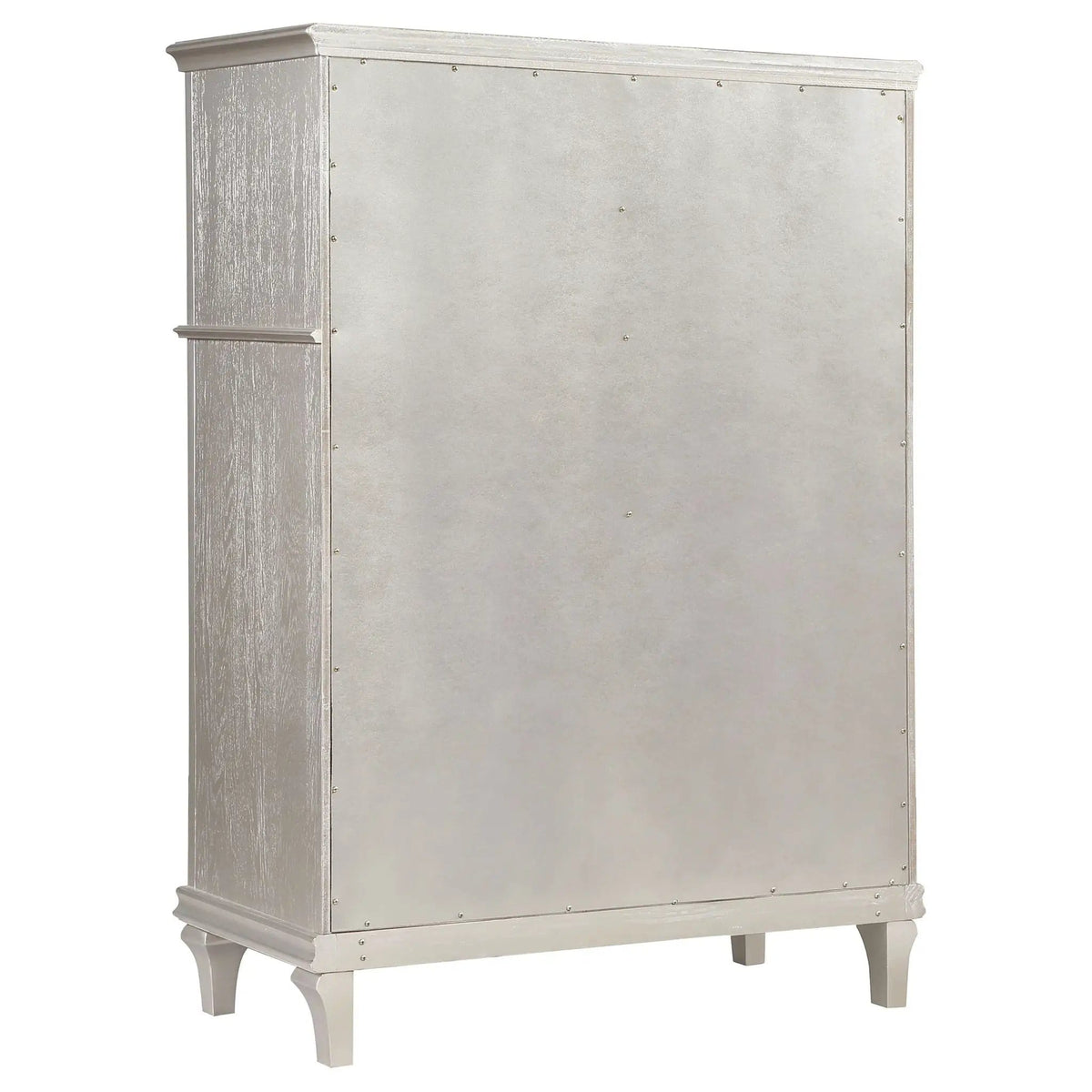 Evangeline 6-drawer Bedroom Chest Silver | 42 x 19.75 x 59.5 in | 6-Drawer | Oak