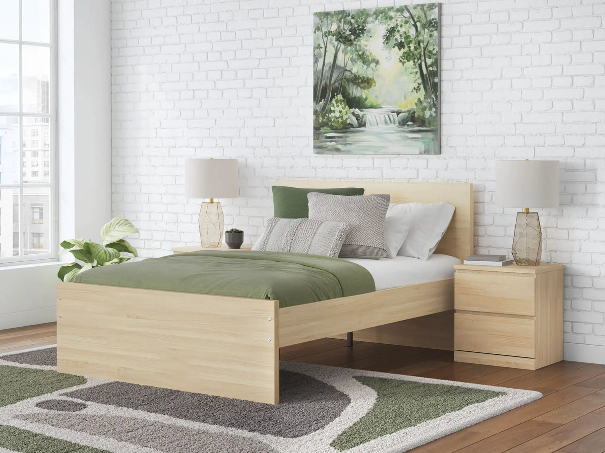 Onita Panel Platform Bed | Minimal Design | Ultra-Clean Lines | Easy-Elegant Solid Finish