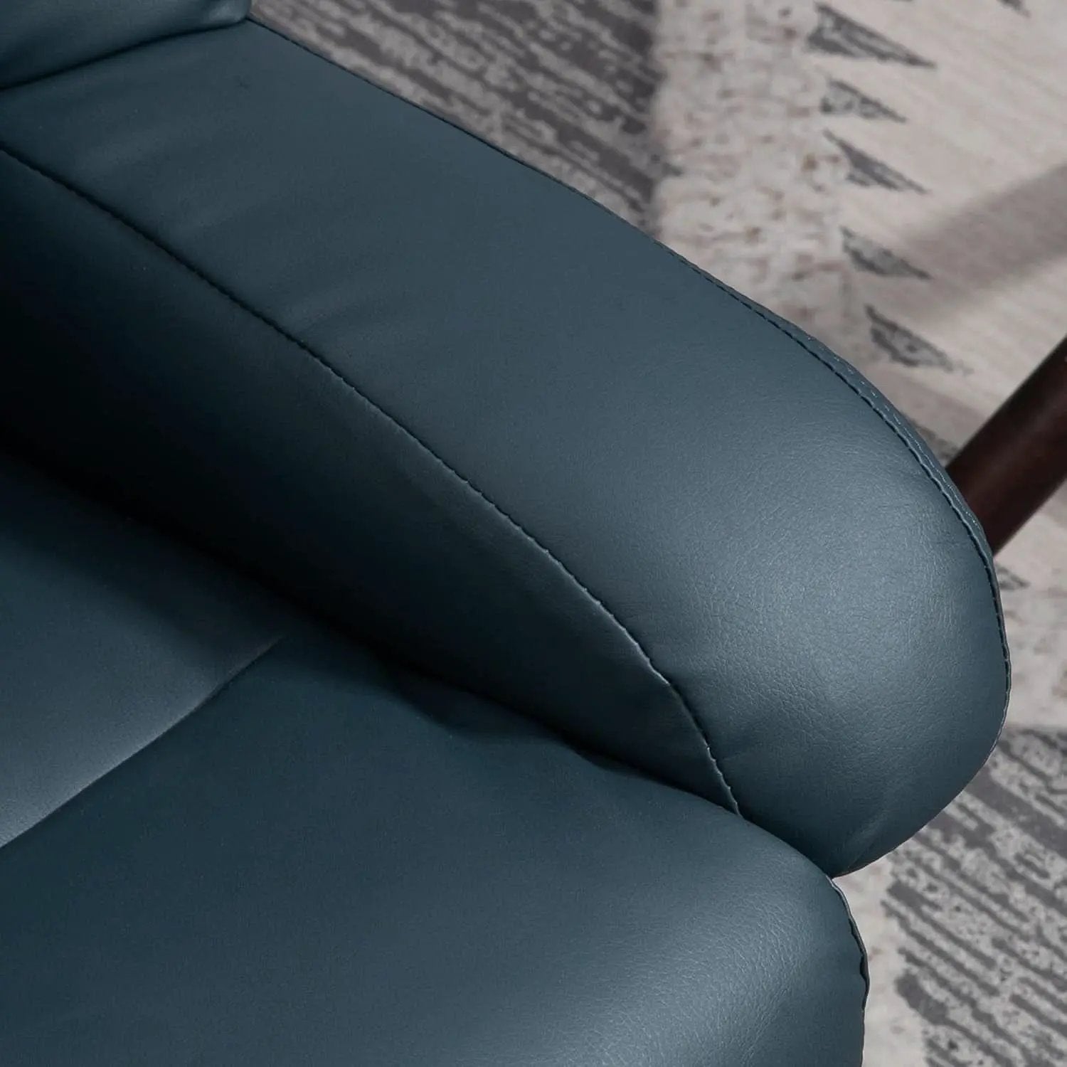 Blue Massage Recliner Chair With 360 Swivel Ottoman from PriceLows™
