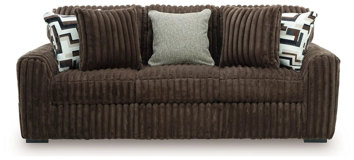 Midnight Madness Sofa | Jumbo Corduroy | Cozy Inviting Design | 98 Inch Length