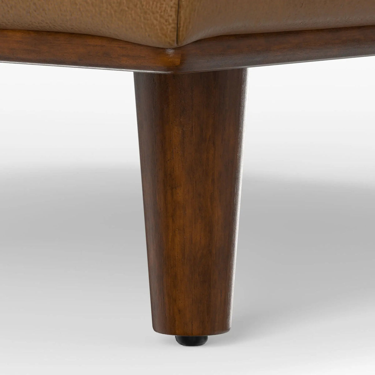 Morrison Handcrafted Ottoman | Mid-Century Modern Styling | Corner-Blocked Frame | 33 Inch Width