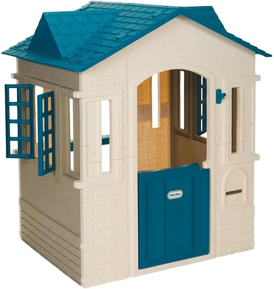 Blue Cape Cottage Playhouse Large Outdoor Kids Playhouse from PriceLows™