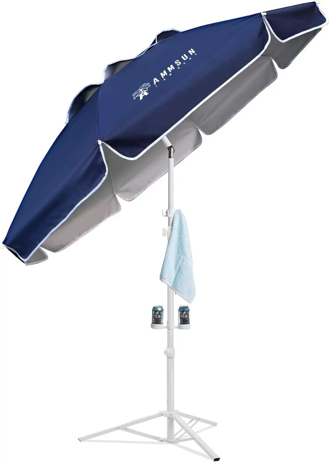 Six Point Five Foot Portable Shade Umbrella With Stand from PriceLows™