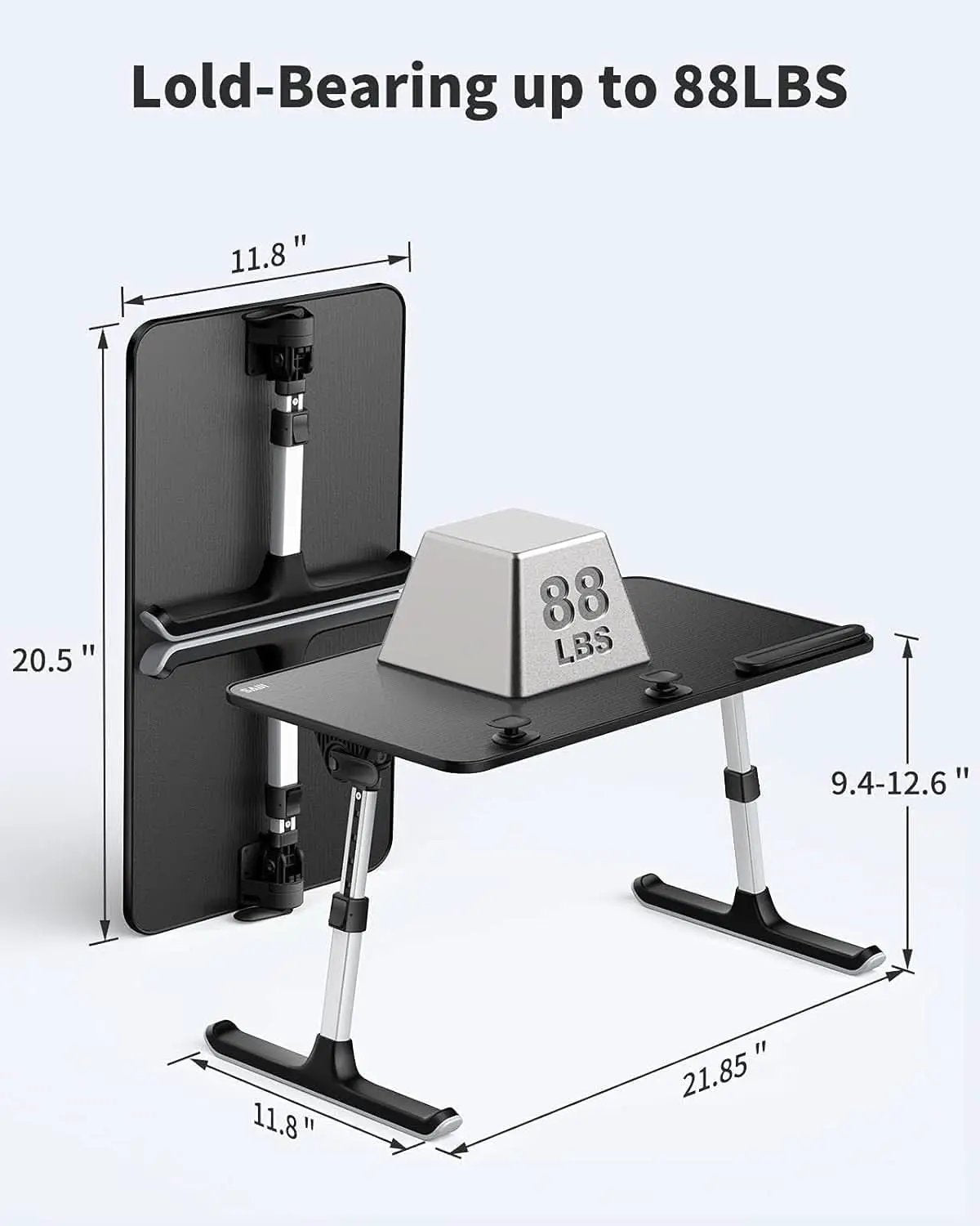 Height and Angle Adjustable Laptop Desk for Bed and Couch from PriceLows™