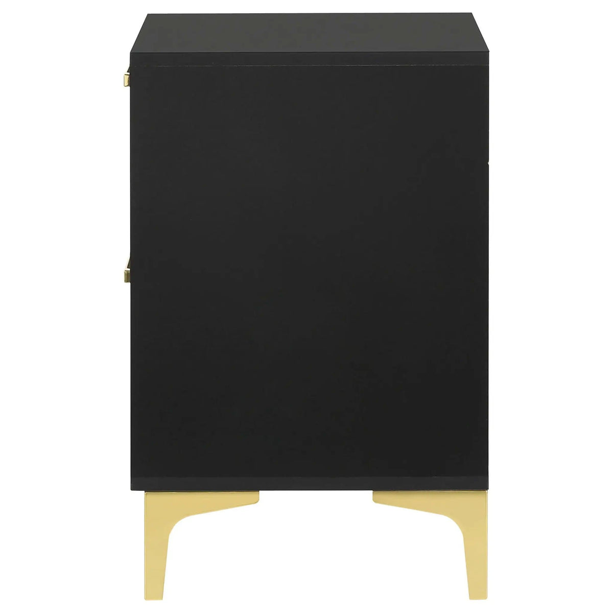 Kendall 2-drawer Nightstand | 21.75 x 15.75 x 24.75 in | 2-Drawer | Black