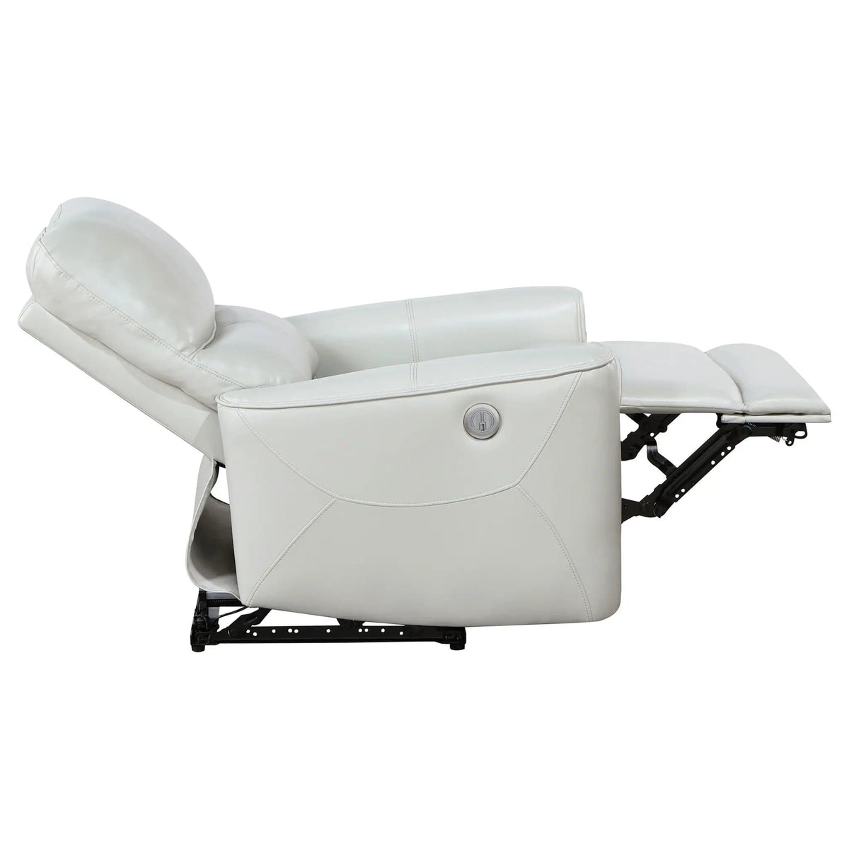 Greenfield Upholstered Power Recliner Chair Dove | 36.5 x 37 x 39.75 in | Plywood | Grey