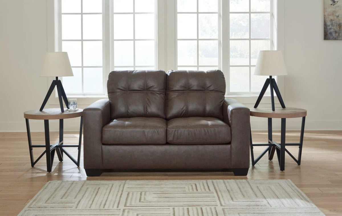 Barlin Mills Living Room Set | Sofa And Loveseat | Faux Leather | Versatile Style